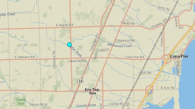 USGS: 2.4 magnitude earthquake happened in Monroe County Monday
