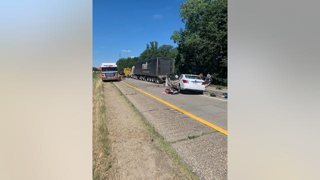 14-year-old passenger dies after car rear-ends semi-truck in west Michigan construction zone