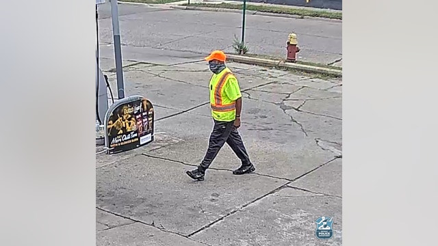 Suspect caught on camera shooting victim, running away at Detroit Project Green Light business