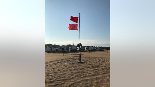 Grand Haven State Park adds 'water access closed' flags to Lake Michigan beach after near-drownings