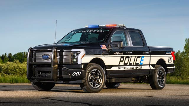 Ford reveals new electric F-150 police pickup truck