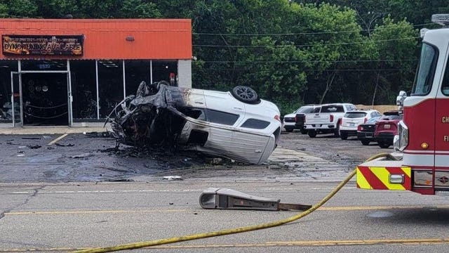 Ypsilanti teens arrested after high-speed chase involving stolen vehicle ends in fiery crash