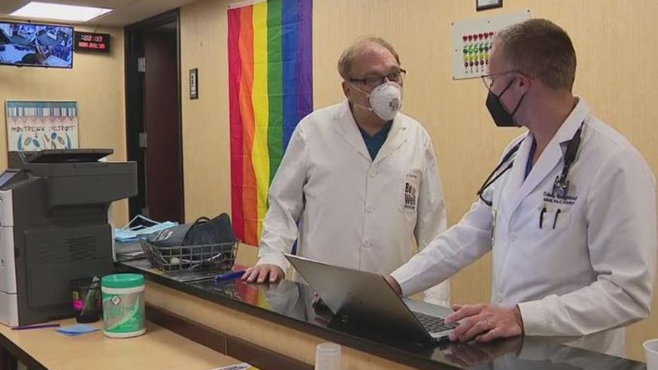 Dr. Paul Benson, left.