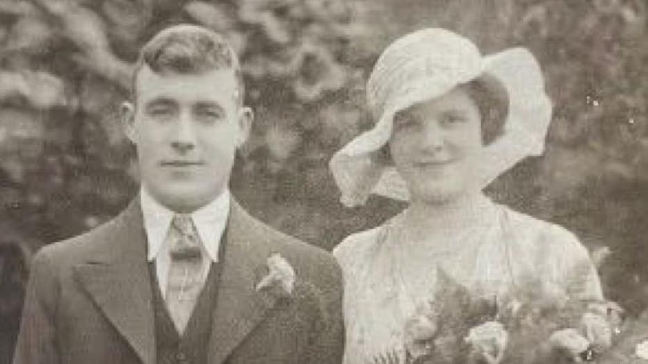 Mary Beaumont and her late husband, Norris.