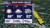 Isolated rain possible Wednesday, more rain and higher temps expected for Woodward Dream Cruise