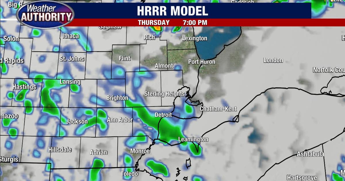 Scattered showers possible Thursday evening across Southeast Michigan ...