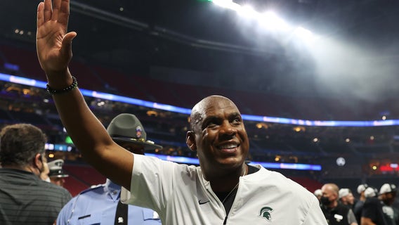 Michigan State coach Mel Tucker always on brand to promote