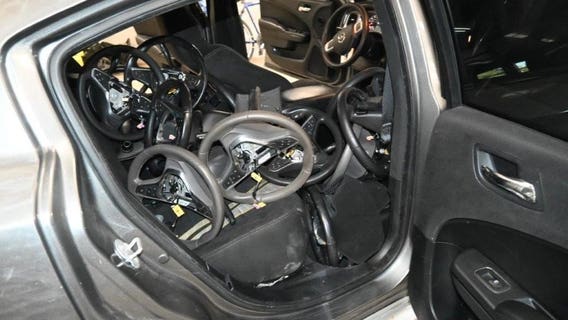 33 stolen airbags, steering wheels recovered after suspects caught in act at Dearborn hotel