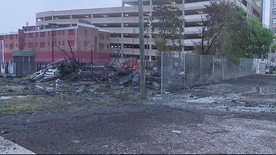Blighted Detroit home near Little Caesars Arena previously listed at $5M burns down