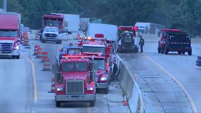 SB I-75 at Southfield Freeway now open after semi-truck crash
