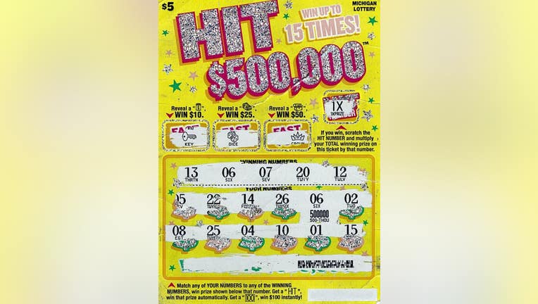 Oakland County woman wins $500K on $5 Michigan Lottery scratch-off