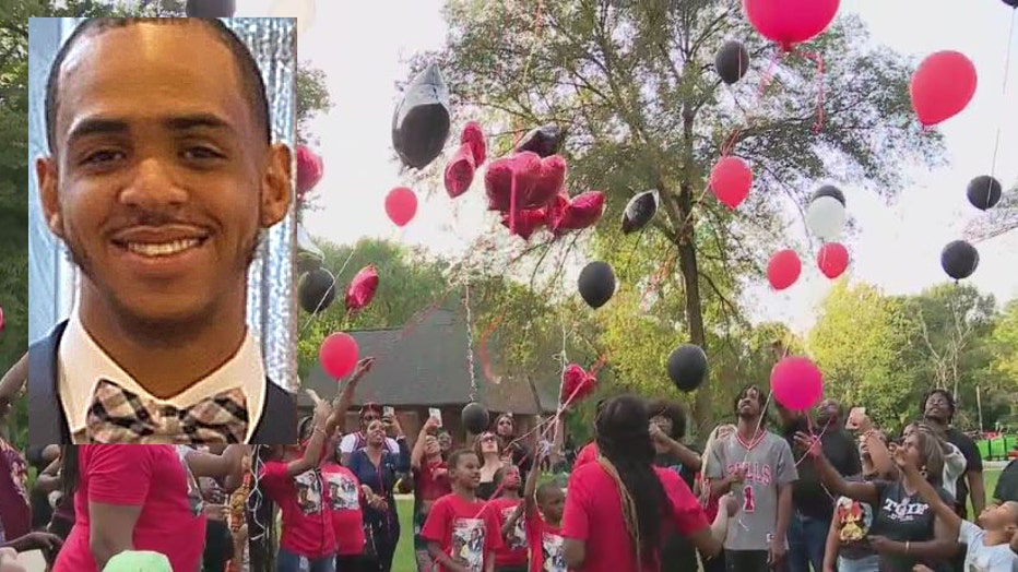 Inset: Shooting victim Demetrius Peguess.