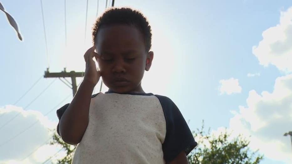 3-year-old Amari suffered burns in the firebombing.