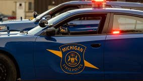 Woman in stolen vehicle brake-checks Michigan State Police trooper, flees after causing crash