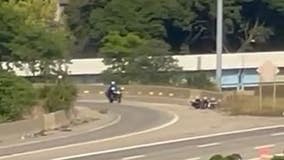 Video: Biden motorcade officer crashes motorcycle en route to Detroit Auto Show