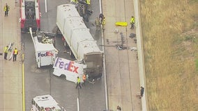 I-94 at 12 Mile in Macomb County back open after semi causes 6-car crash