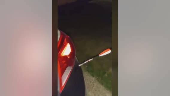Uber driver's car hit by arrow while he was driving in Harper Woods