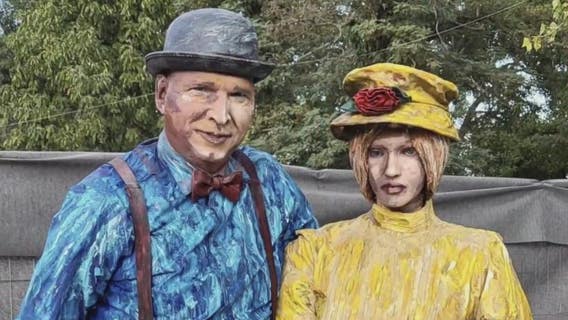 Living statue performer's 'real' partner mistaken for corpse by sheriff deputies
