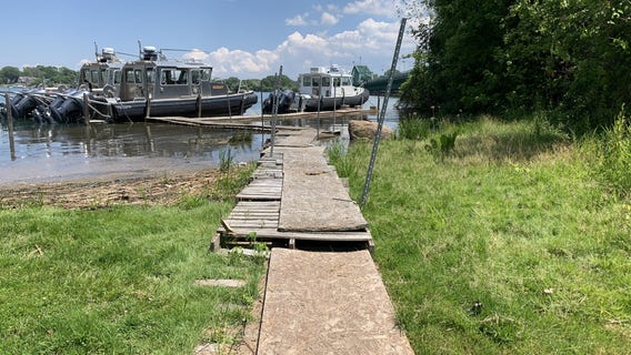 Wayne County Sheriff building new dock in Trenton for marine unit