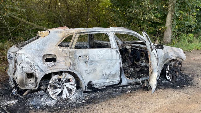 Vehicle stolen from Chicago found burning along rural Michigan road