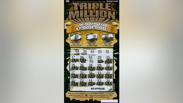 Ohio man wins $1M on Michigan lottery scratch-off ticket