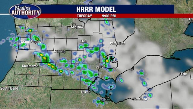 Cool start Tuesday gives way to 80 degree in the afternoon and rain potential tonight