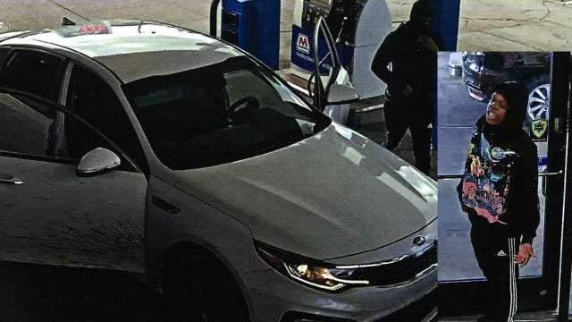 Suspects rob Detroit gas station after one brandishes firearm and the other takes items