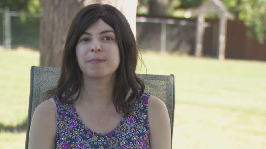 Brain cancer survivor Sarah Sand.