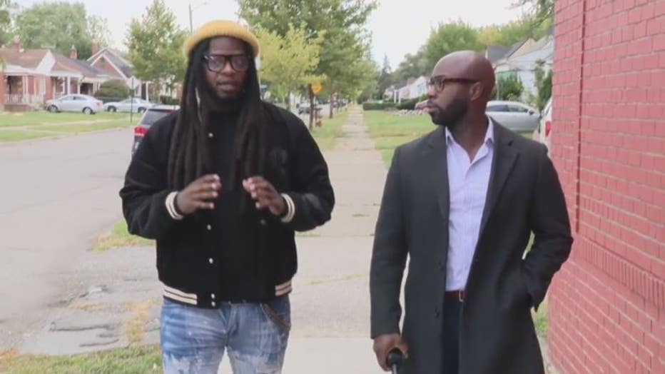 Dujuan Kennedy of FORCE Detroit with FOX 2's Randy Wimbley.