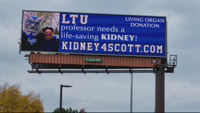 Lawrence Tech professor seeks kidney donor and awareness through billboard