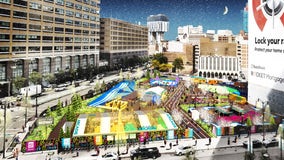 Winter at Detroit's Monroe Street Midway -- Bumper cars, giant slide, more opening next month