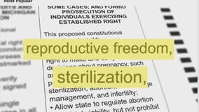 Proposal 3 critics question sterilization in amendment language amid claims of fear-mongering
