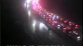 Eastbound I-696 closed at Greenfield in Oak Park for crash