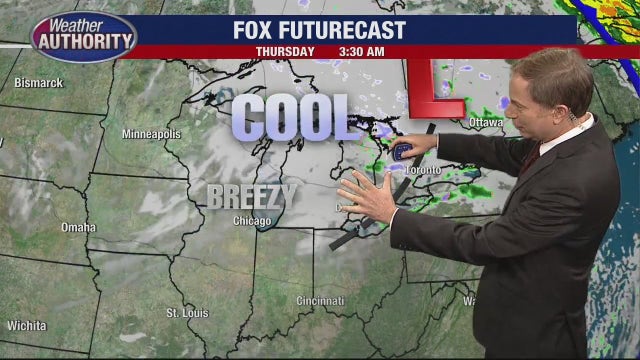 Metro Detroit weather: Cool Wednesday night with chance for showers