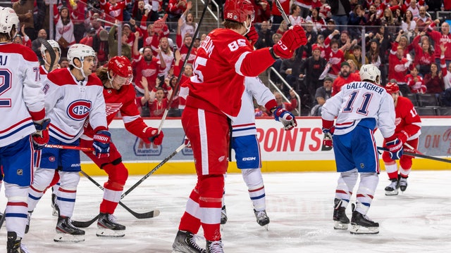 Soderblom, Husso, Lalonde have big Red Wings debuts in win