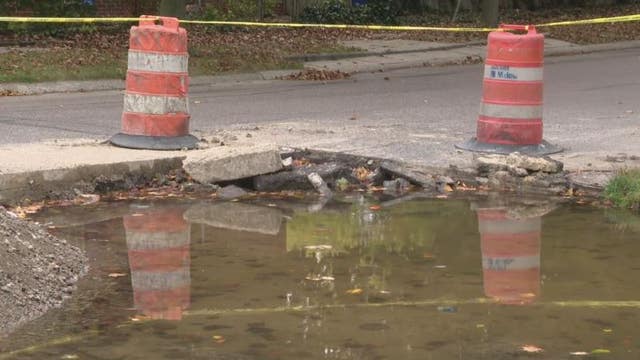 Stalled street fix leaves hole in the ground for a month, Detroiters say