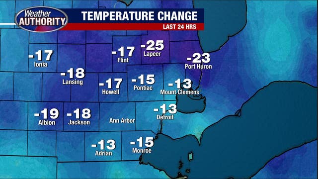 Frost advisory to start the week before Monday temperatures warm into the 60s