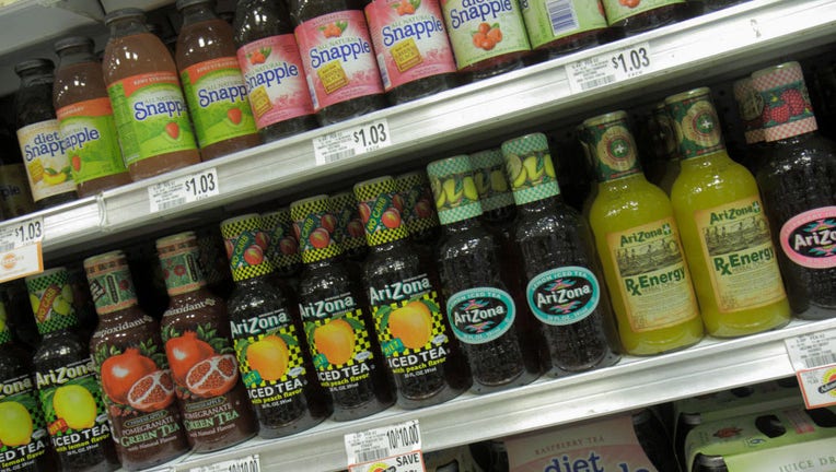 Bottles of drinks for sale in Publix Grocery Store