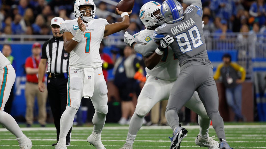 Tagovailoa aids Dolphins' turnaround in 31-27 win over Lions
