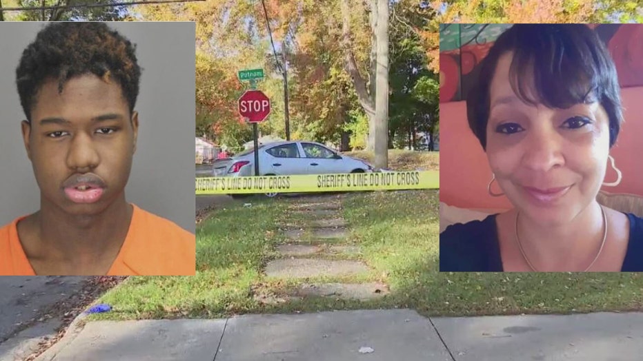 (Left) shooting suspect Kemarrie Phillips, at right Lyft driver Dina Terrell.