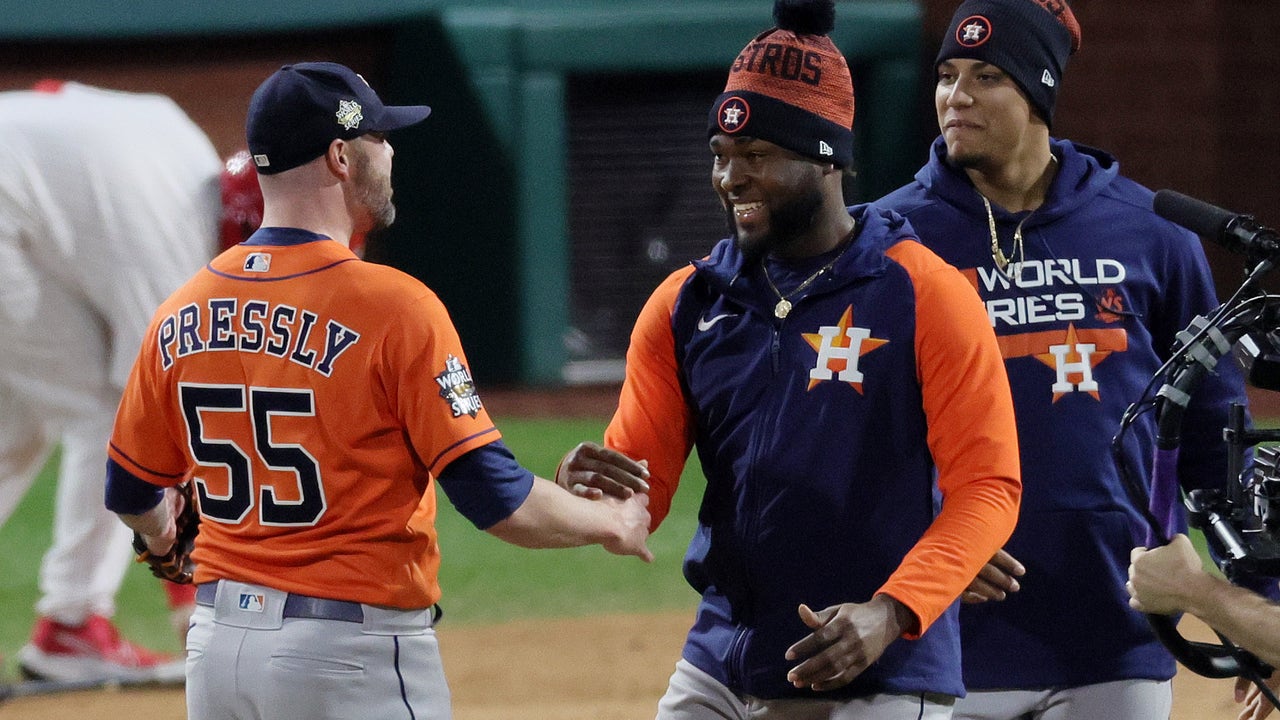 Combined no-hitter helps Astros win 5-0 and even World Series