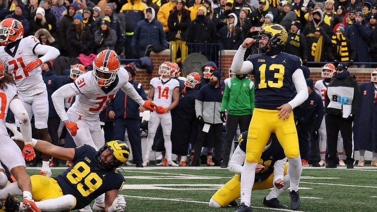 No. 3 Michigan beats Illinois 19 17 after Corum hurts knee