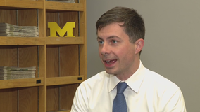 Pete Buttigieg 1-on-1 talks about his support for Gov Whitmer on campaign trial