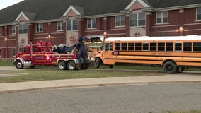 Saline school bus driver crashes into elementary school