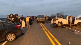 With snow on the way, Michigan police remind drivers to slow down after 17-vehicle pileup