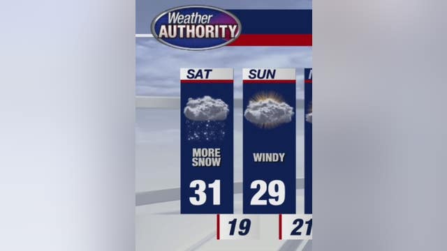 Chilly weekend with some Saturday snow on tap