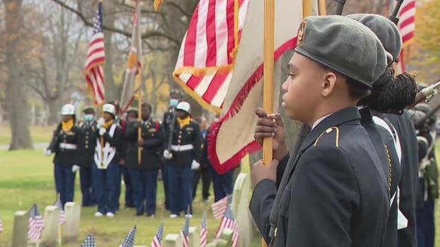 Detroit public schools JROTC program honors service, sacrifice for Veterans Day