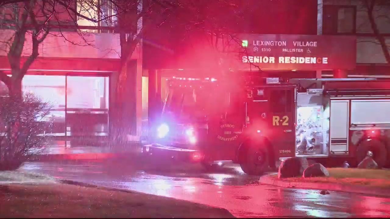 Fire forces evacuations at Detroit senior apartment complex