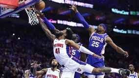 Embiid leads balanced attack, 76ers beat Pistons 113-93