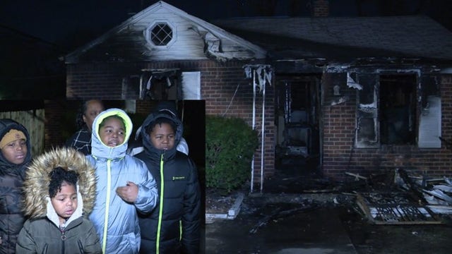Detroit family of 7 loses everything in house fire